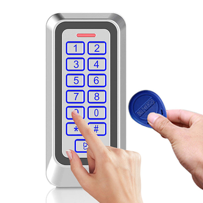금속 케이스 외관 Ip67 EM/MF 카드 액세스 제어 백라이트 키보드