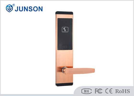 1초 시작 시간 및 200개의 게스트 카드 용량을 갖춘 스테인리스 스틸 RFID 호텔 도어락 (키리스 출입 시스템용)